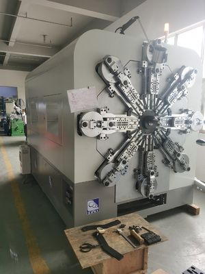 12 Ejes Máquina de fabricación de resorte CNC sin camillas bobinas de formación de alambre de alta velocidad