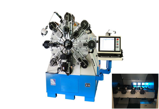 Máquina de resortes CNC de doce ejes que ofrece sistemas de producción de bobinas multieje rápidos