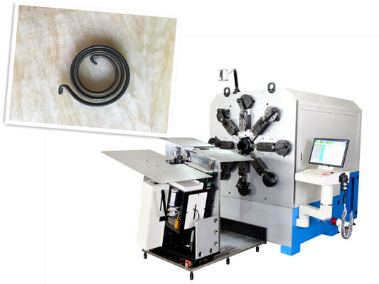 80m por minuto máquina de fabricación de resorte CNC de alambre de flexión y sistemas de dieciséis ejes