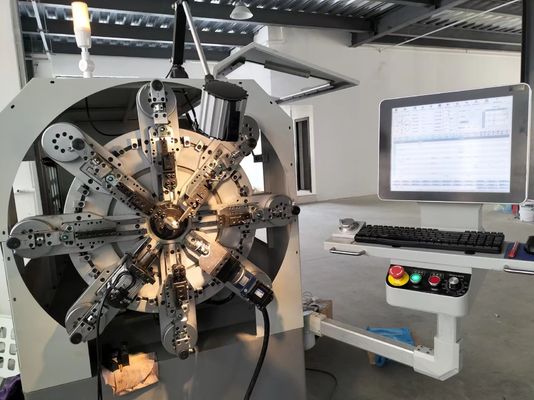 Bobinador multi de la función del ordenador de la máquina de la primavera del CNC de la eficacia alta de 0.3-2.5m m