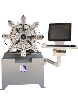 Máquina de bobina automática de resorte sin conductor de precisión multifunción para fabricación y moldeo de componentes del núcleo del motor de 0,3-2,5 mm