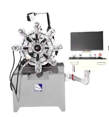 Máquina de bobina automática de resorte sin conductor de precisión multifunción para fabricación y moldeo de componentes del núcleo del motor de 0,3-2,5 mm