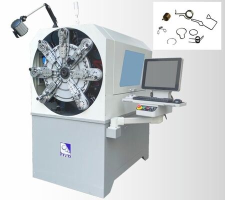 Máquina de muelles CNC HYD multifunción 0.3-2.5mm de alta eficiencia por ordenador