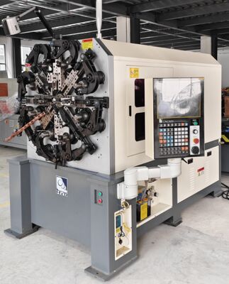 Primavera del CNC de la leva 4.0m m que hace los sistemas del azul del CE ISO9001 del motor de Sanyo del equipo