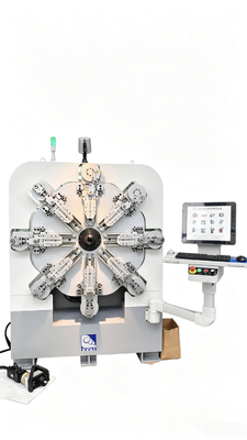 80m por minuto máquina de fabricación de resorte CNC de alambre de flexión y sistemas de dieciséis ejes