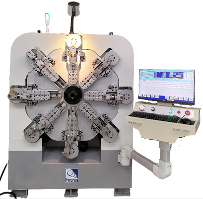 Máquina automática Camless de la primavera, máquina que arrolla de la primavera con doce hachas