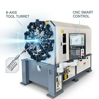 Máquina rotatoria de la primavera del CNC del alambre de cinco hachas sistema del motor de Japón de 1,0 - de 4.0m m