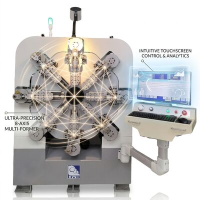 máquina de la primavera del CNC Camless de 380V 50Hz 27KW para los sistemas del acero de carbono de 1 - de 4m m