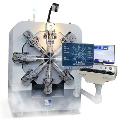 Doce sistemas giratorios del diámetro de alambre 2.5m m de la primavera de la máquina de la primavera del CNC de los ejes