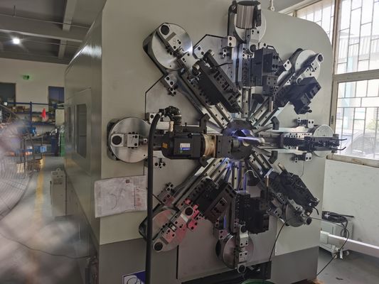Primavera del CNC de las hachas de Camless 14 que hace la máquina que arrolla con el anterior rotatorio del alambre