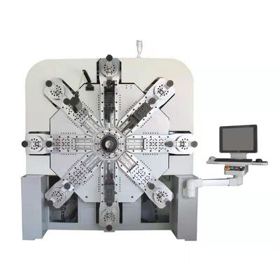 Máquina de moldeado de resorte de compresión sin camilla CNC 12 Ejes Sistema de control servo