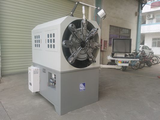 Máquina de fabricación de resortes CNC de 12 ejes sin leva rotatoria de alambre Rock Free