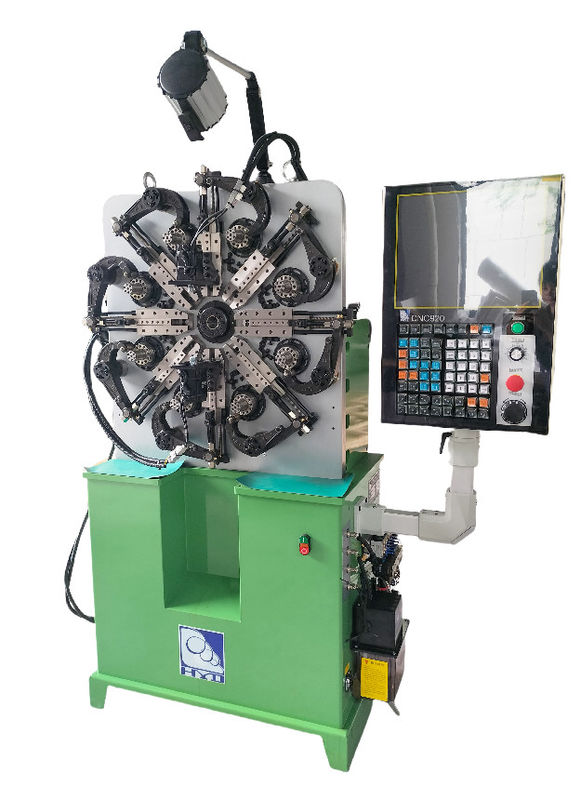 Máquina CNC de resortes de alta precisión HYD-20T-4A de cinco ejes con rotación de alambre de 0.2-2.3mm