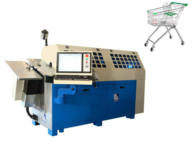 10 Ejes Máquina de doblar alambre por ordenador para moldear acero de bajo carbono 2.0-6.0mm alambre para máquina de resorte CNC