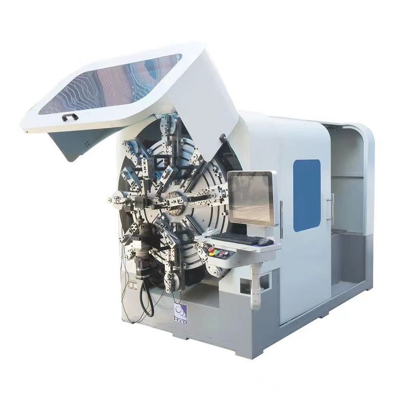 Máquina de resortes CNC de 4 mm de alambre rotativo sin cámara de 360 grados, formación rápida de bobinas