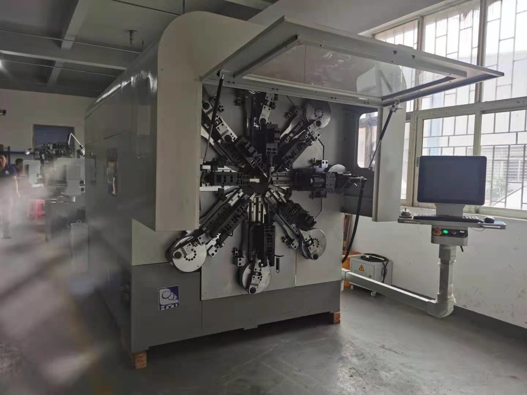 Alambre Camless de doce hachas que forma la máquina para el alambre de acero de alto carbono del diámetro de 1-4m m